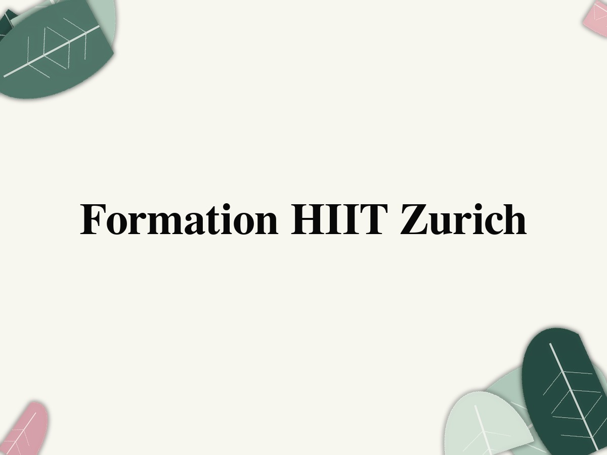 Formation HIIT Zurich