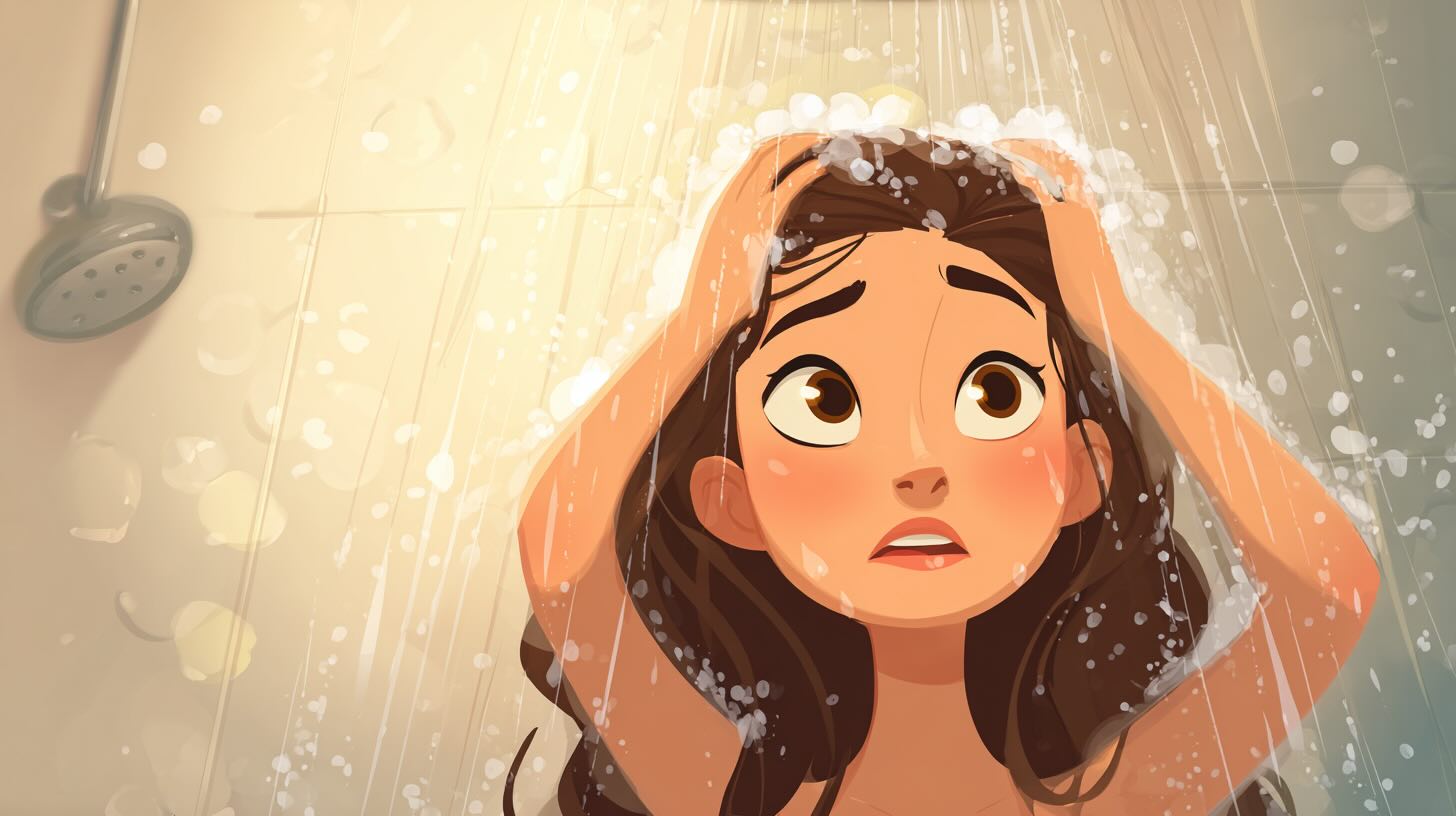 cartoon kalt duschen muskelaufbau