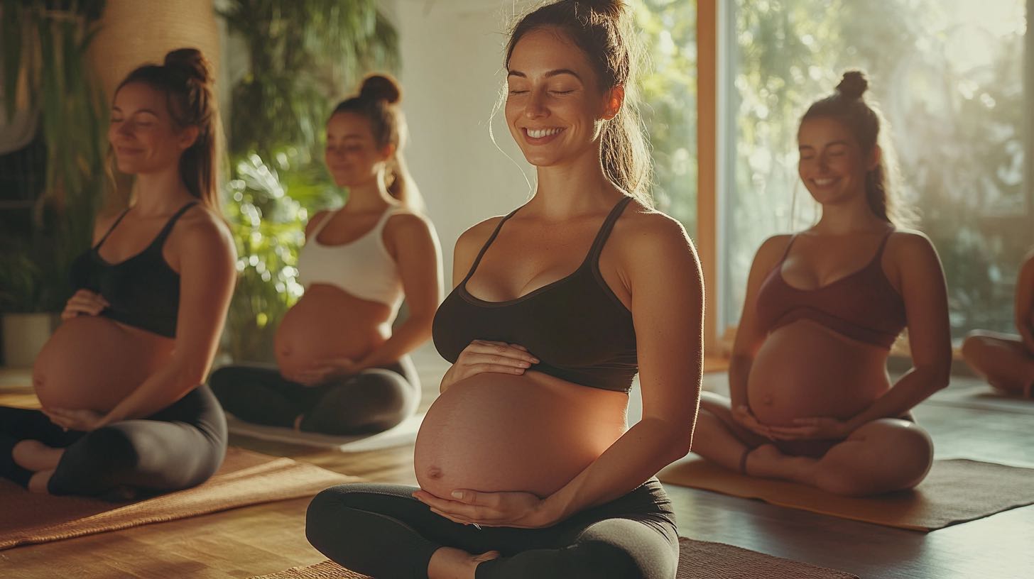 schwangerschaftsyoga gruppenstunde